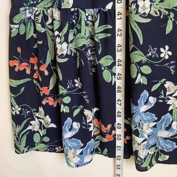 Maison Jules Maxi Floral Dress L Halter Flowing LinedCottagecore Retro Coquette - Picture 4 of 6